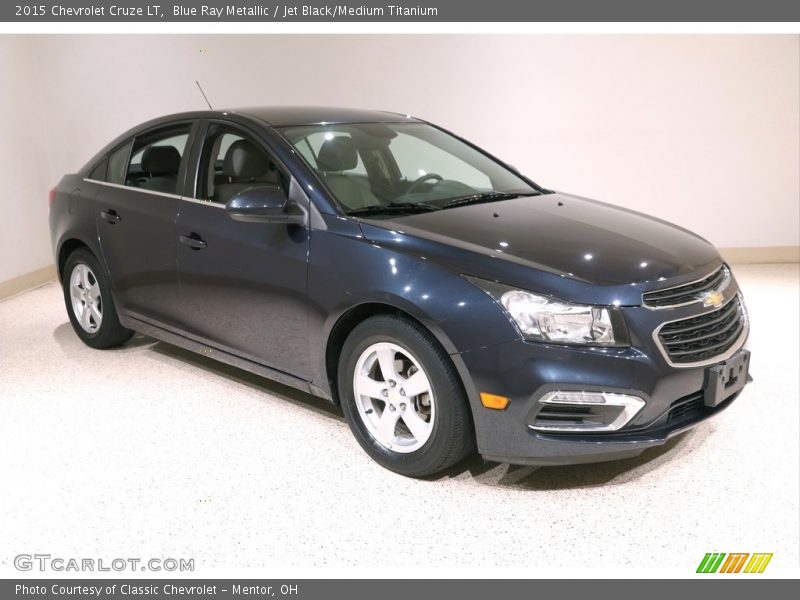 Blue Ray Metallic / Jet Black/Medium Titanium 2015 Chevrolet Cruze LT