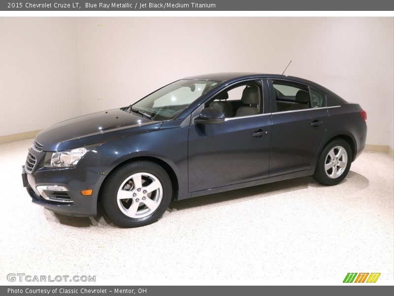Blue Ray Metallic / Jet Black/Medium Titanium 2015 Chevrolet Cruze LT