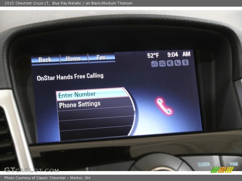 Blue Ray Metallic / Jet Black/Medium Titanium 2015 Chevrolet Cruze LT