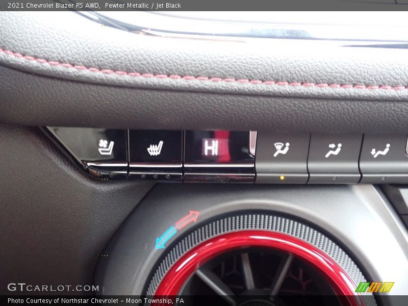 Pewter Metallic / Jet Black 2021 Chevrolet Blazer RS AWD