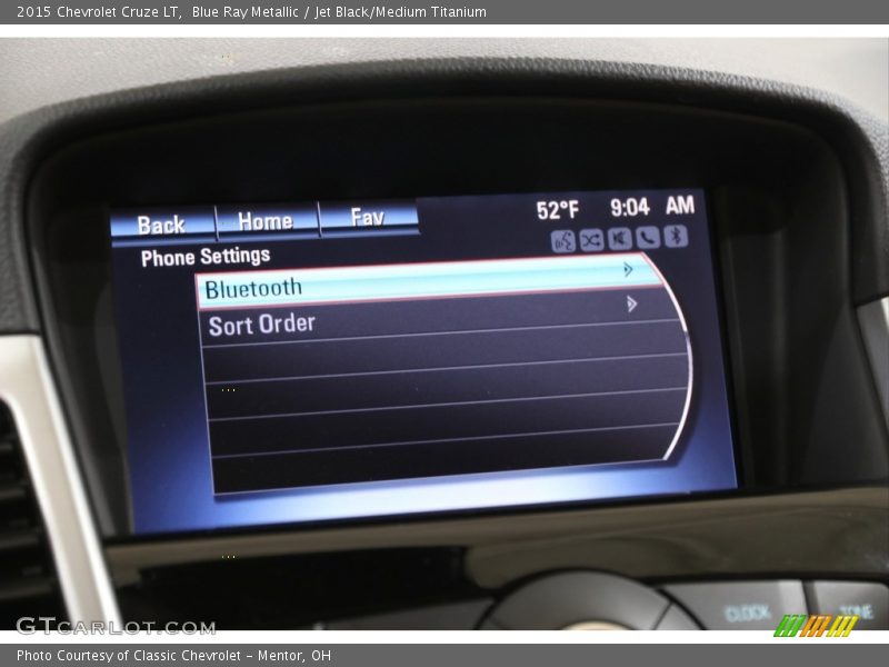 Blue Ray Metallic / Jet Black/Medium Titanium 2015 Chevrolet Cruze LT
