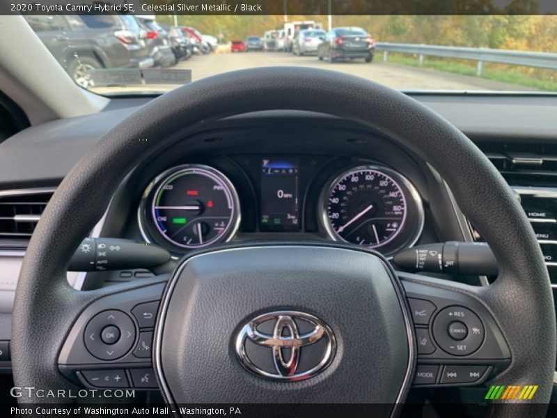 Celestial Silver Metallic / Black 2020 Toyota Camry Hybrid SE