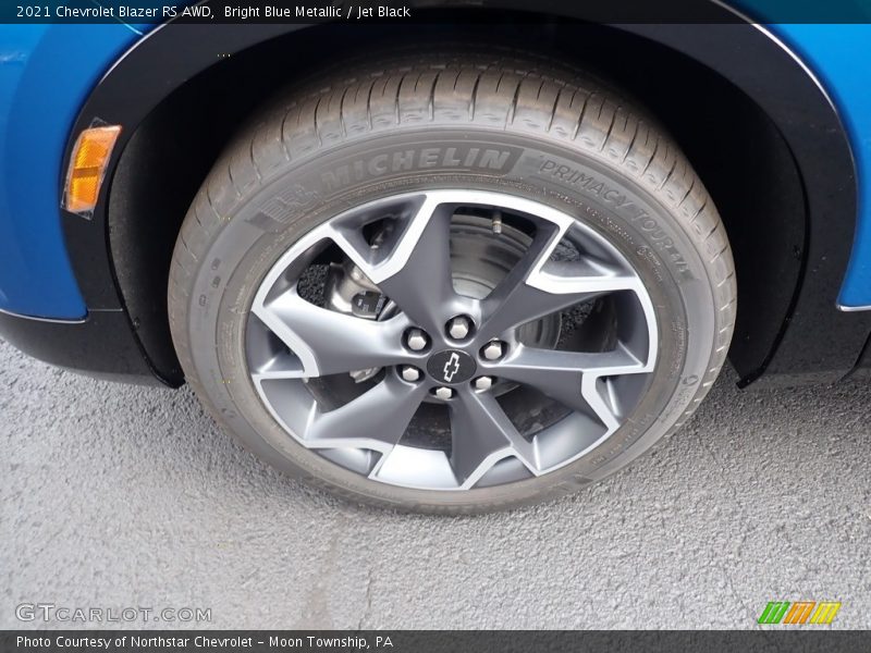 Bright Blue Metallic / Jet Black 2021 Chevrolet Blazer RS AWD