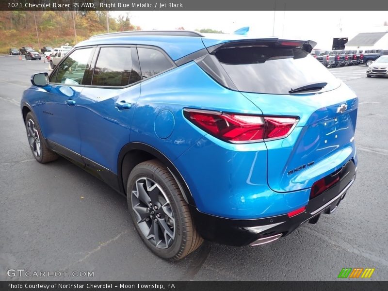 Bright Blue Metallic / Jet Black 2021 Chevrolet Blazer RS AWD