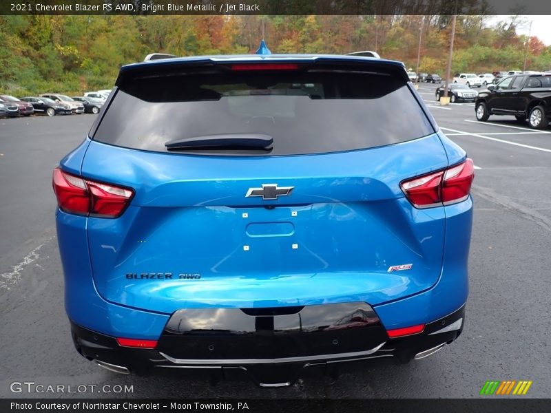 Bright Blue Metallic / Jet Black 2021 Chevrolet Blazer RS AWD