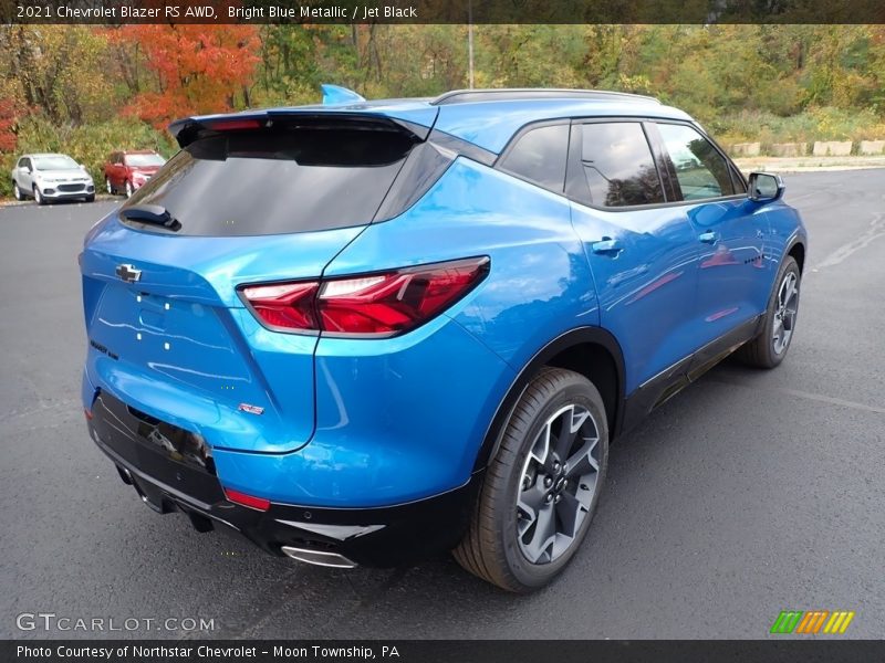 Bright Blue Metallic / Jet Black 2021 Chevrolet Blazer RS AWD