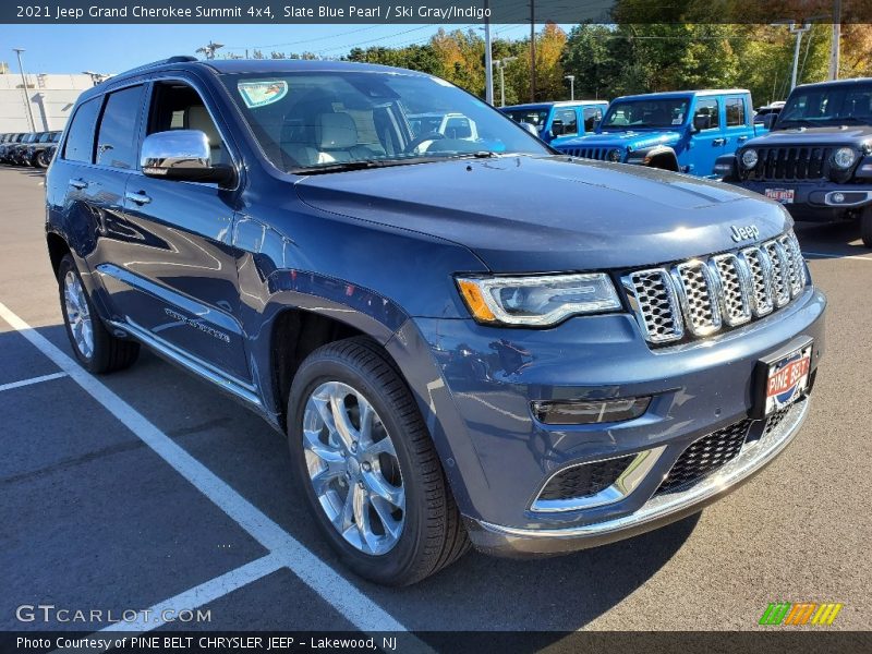 Slate Blue Pearl / Ski Gray/Indigo 2021 Jeep Grand Cherokee Summit 4x4