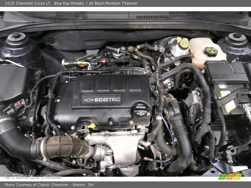 Blue Ray Metallic / Jet Black/Medium Titanium 2015 Chevrolet Cruze LT
