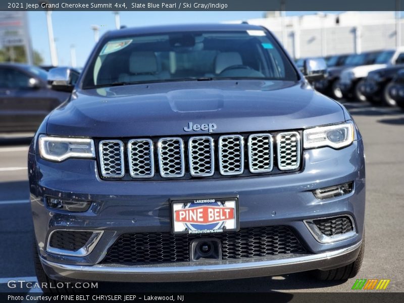 Slate Blue Pearl / Ski Gray/Indigo 2021 Jeep Grand Cherokee Summit 4x4