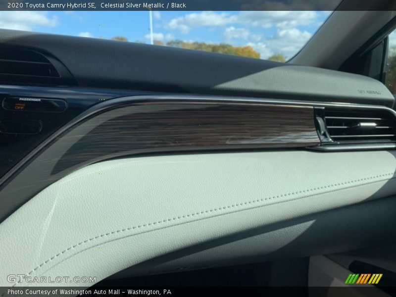 Celestial Silver Metallic / Black 2020 Toyota Camry Hybrid SE