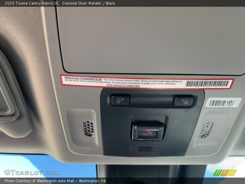 Celestial Silver Metallic / Black 2020 Toyota Camry Hybrid SE