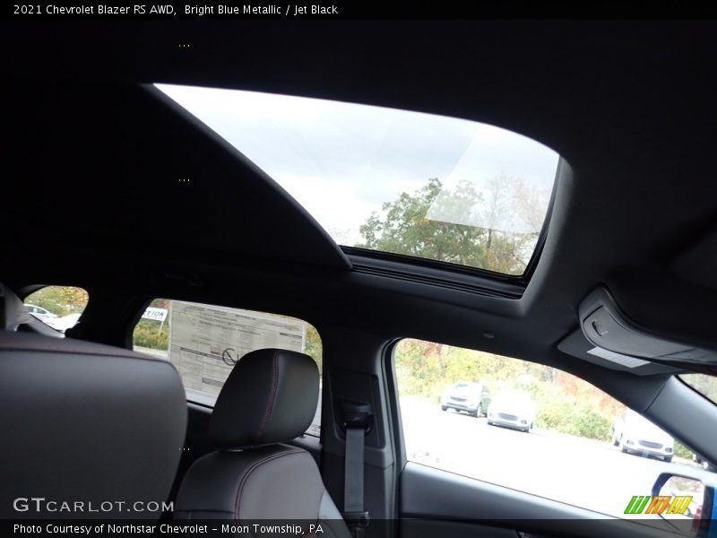 Bright Blue Metallic / Jet Black 2021 Chevrolet Blazer RS AWD