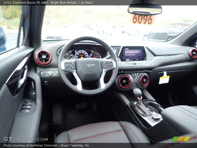 Bright Blue Metallic / Jet Black 2021 Chevrolet Blazer RS AWD