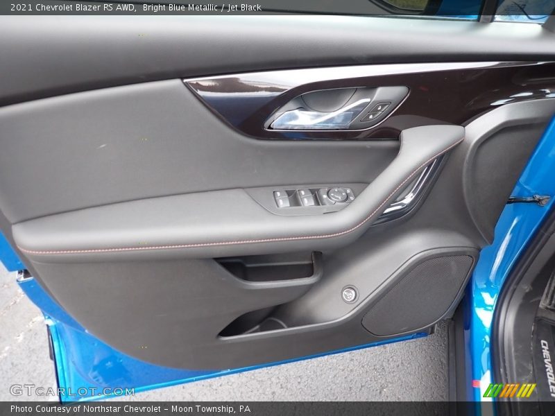Bright Blue Metallic / Jet Black 2021 Chevrolet Blazer RS AWD