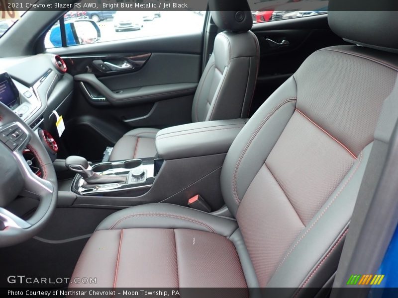 Bright Blue Metallic / Jet Black 2021 Chevrolet Blazer RS AWD