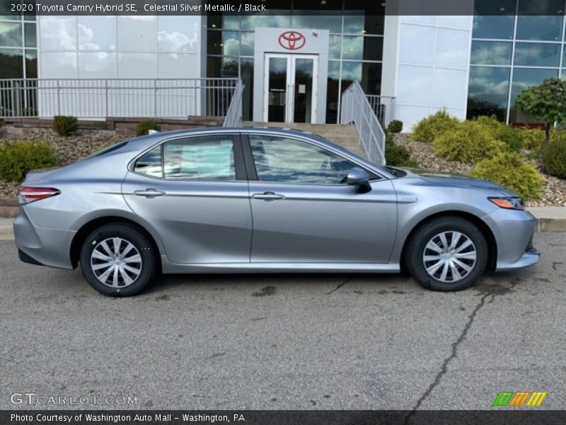 Celestial Silver Metallic / Black 2020 Toyota Camry Hybrid SE