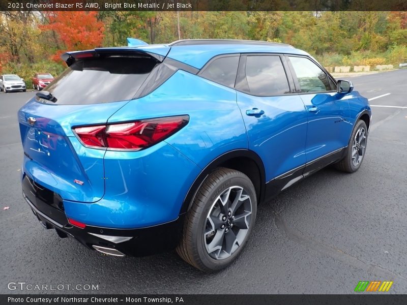 Bright Blue Metallic / Jet Black 2021 Chevrolet Blazer RS AWD