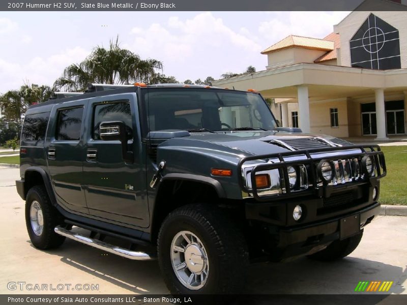 Slate Blue Metallic / Ebony Black 2007 Hummer H2 SUV