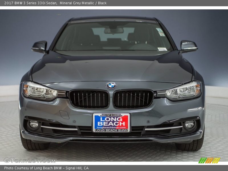 Mineral Grey Metallic / Black 2017 BMW 3 Series 330i Sedan