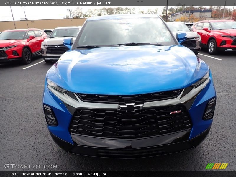 Bright Blue Metallic / Jet Black 2021 Chevrolet Blazer RS AWD