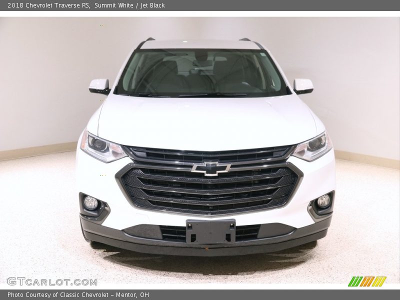 Summit White / Jet Black 2018 Chevrolet Traverse RS