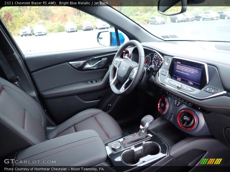 Bright Blue Metallic / Jet Black 2021 Chevrolet Blazer RS AWD