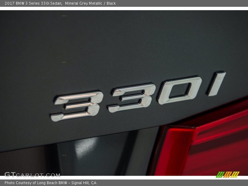 Mineral Grey Metallic / Black 2017 BMW 3 Series 330i Sedan