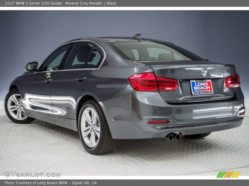 Mineral Grey Metallic / Black 2017 BMW 3 Series 330i Sedan