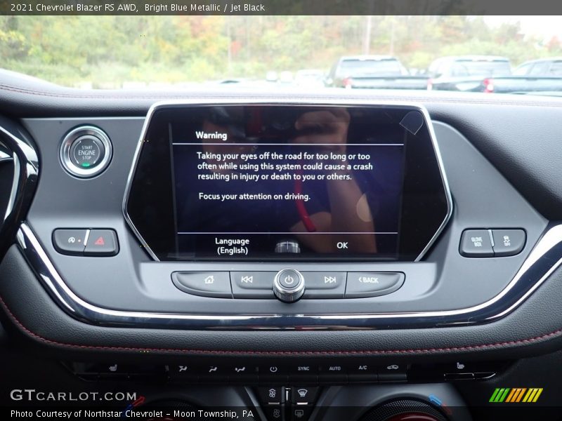 Controls of 2021 Blazer RS AWD