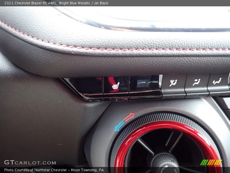 Bright Blue Metallic / Jet Black 2021 Chevrolet Blazer RS AWD
