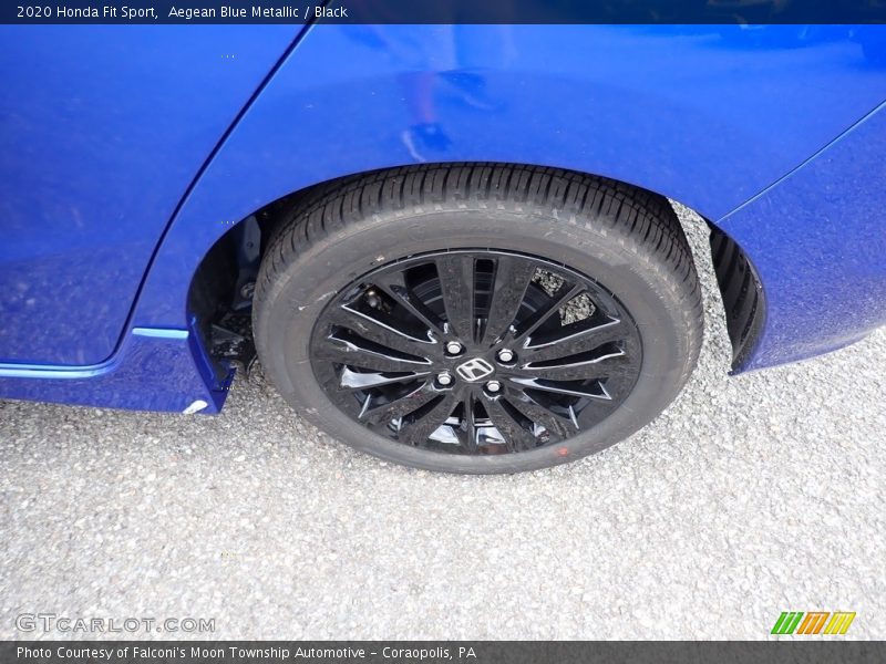 Aegean Blue Metallic / Black 2020 Honda Fit Sport