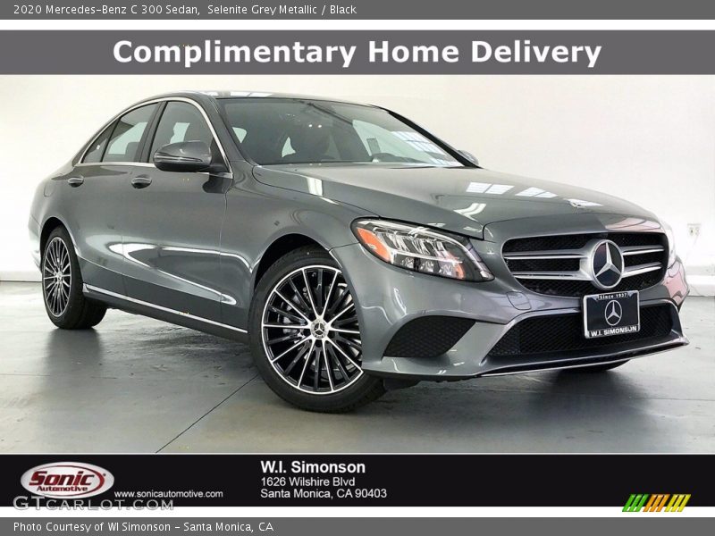 Selenite Grey Metallic / Black 2020 Mercedes-Benz C 300 Sedan