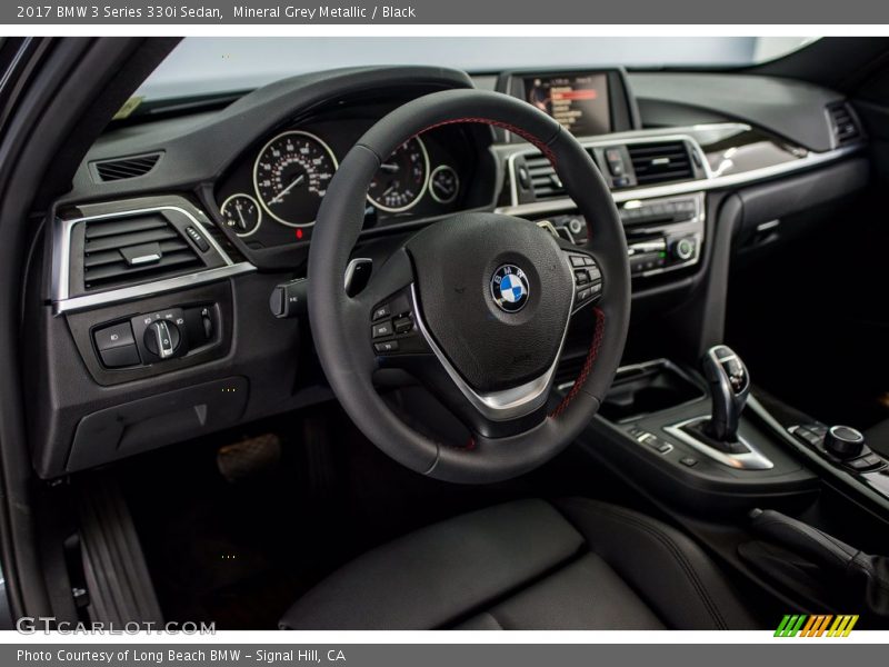 Mineral Grey Metallic / Black 2017 BMW 3 Series 330i Sedan