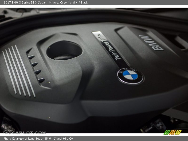 Mineral Grey Metallic / Black 2017 BMW 3 Series 330i Sedan