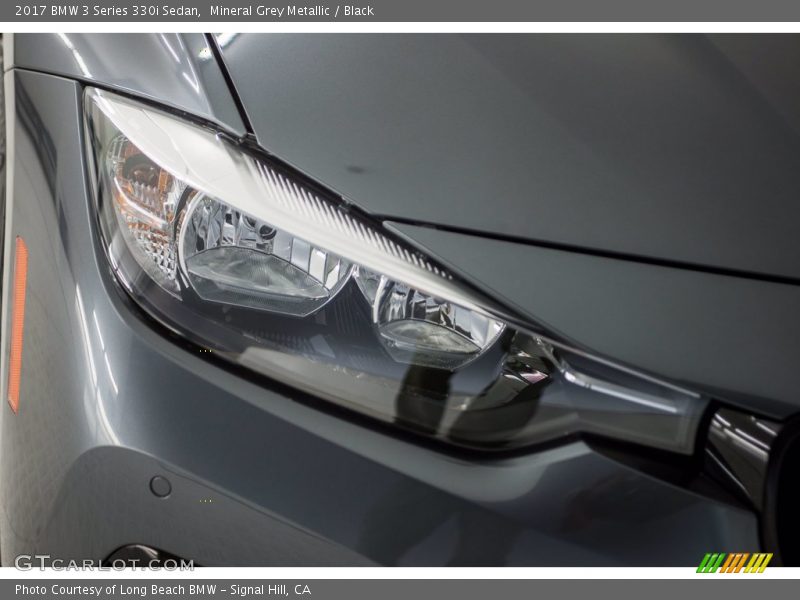 Mineral Grey Metallic / Black 2017 BMW 3 Series 330i Sedan