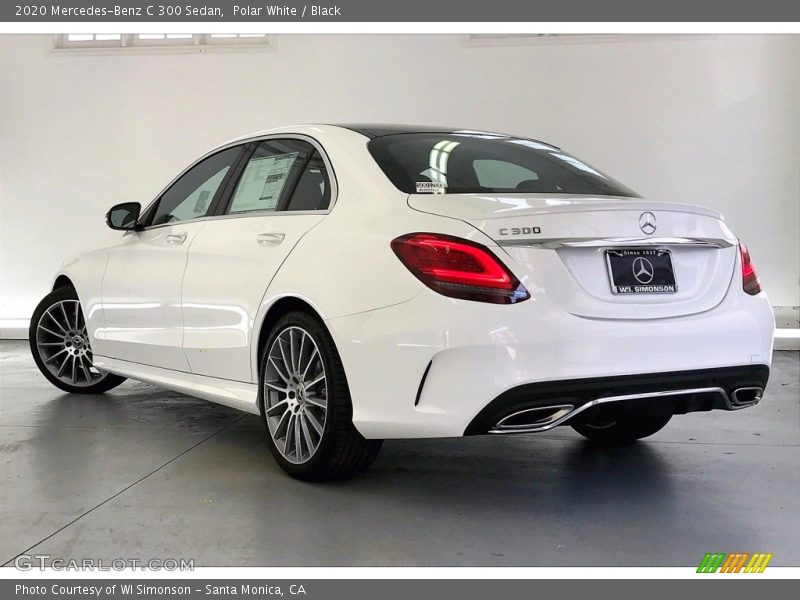 Polar White / Black 2020 Mercedes-Benz C 300 Sedan