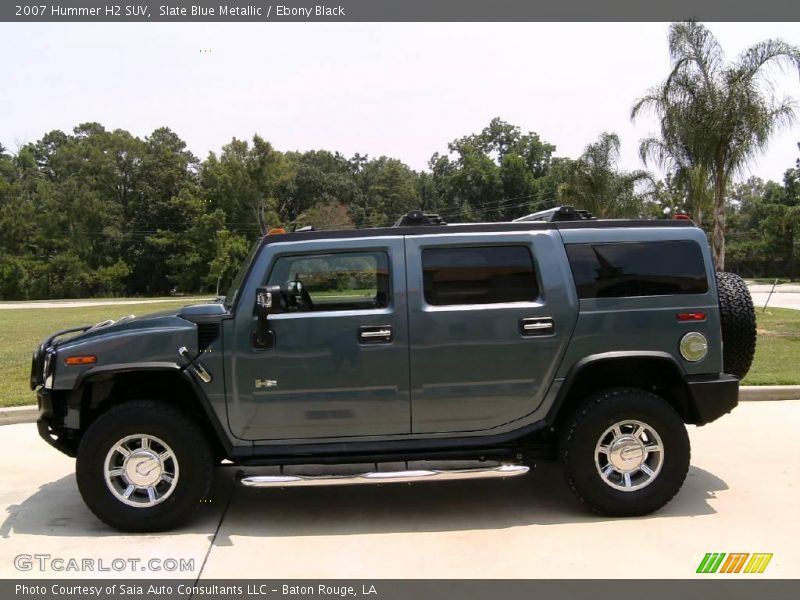 Slate Blue Metallic / Ebony Black 2007 Hummer H2 SUV