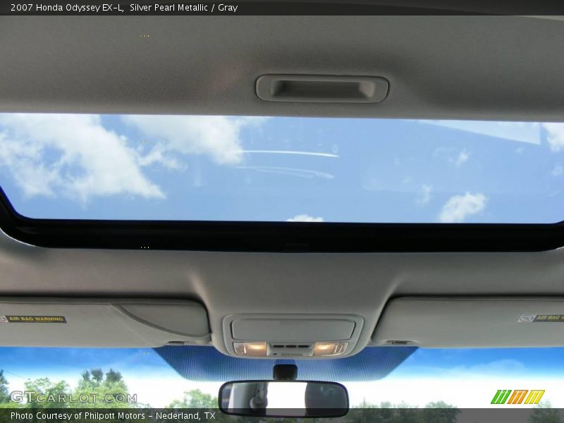 Silver Pearl Metallic / Gray 2007 Honda Odyssey EX-L