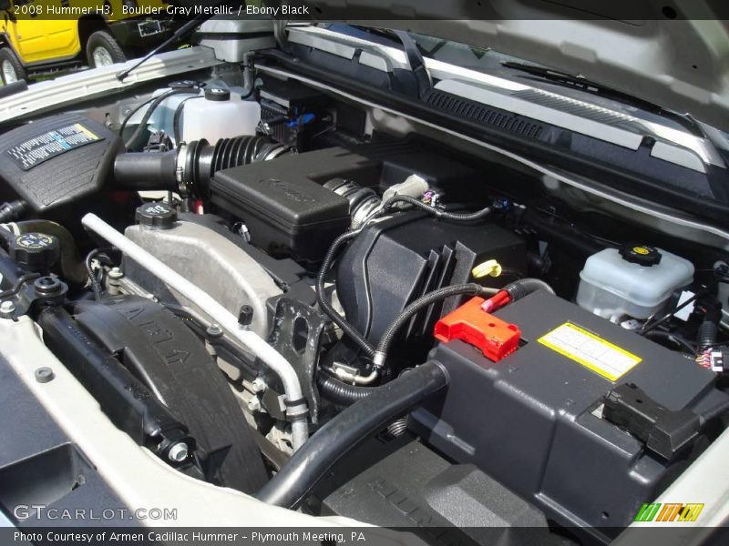 Boulder Gray Metallic / Ebony Black 2008 Hummer H3