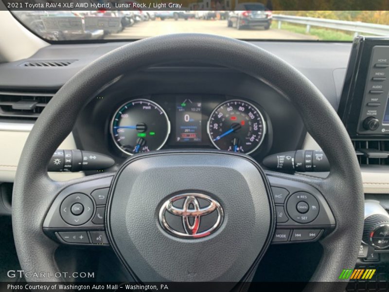 Lunar Rock / Light Gray 2021 Toyota RAV4 XLE AWD Hybrid