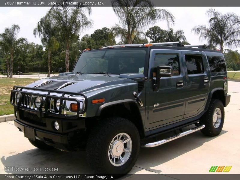 Slate Blue Metallic / Ebony Black 2007 Hummer H2 SUV