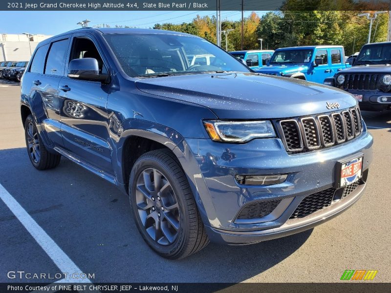 Slate Blue Pearl / Black 2021 Jeep Grand Cherokee High Altitude 4x4