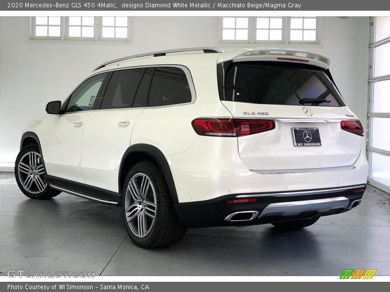 designo Diamond White Metallic / Macchiato Beige/Magma Gray 2020 Mercedes-Benz GLS 450 4Matic