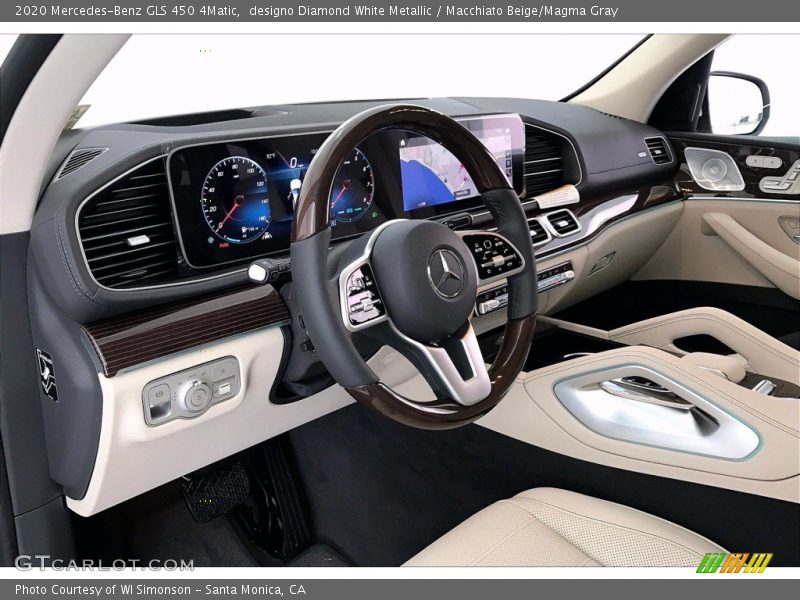 designo Diamond White Metallic / Macchiato Beige/Magma Gray 2020 Mercedes-Benz GLS 450 4Matic