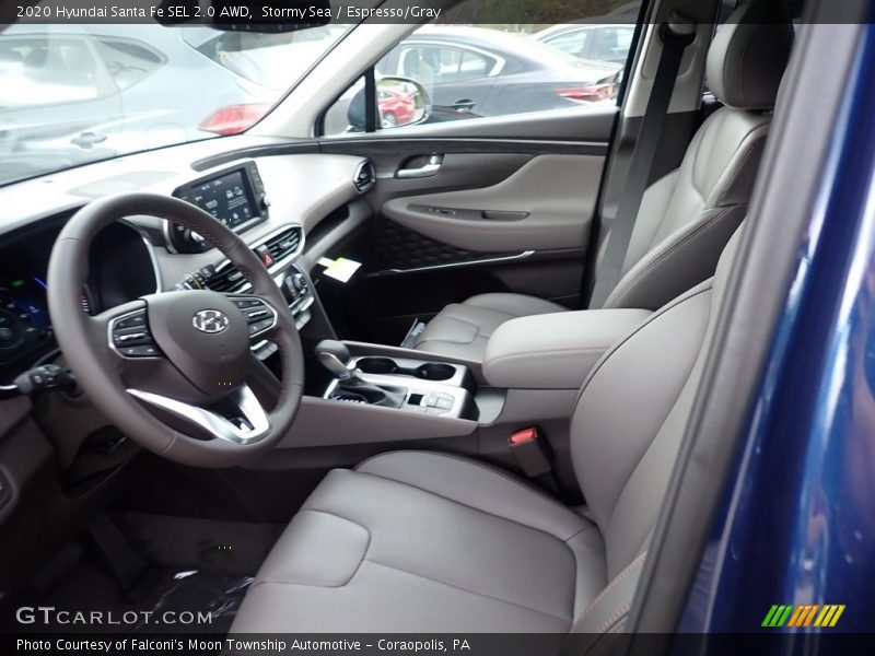  2020 Santa Fe SEL 2.0 AWD Espresso/Gray Interior