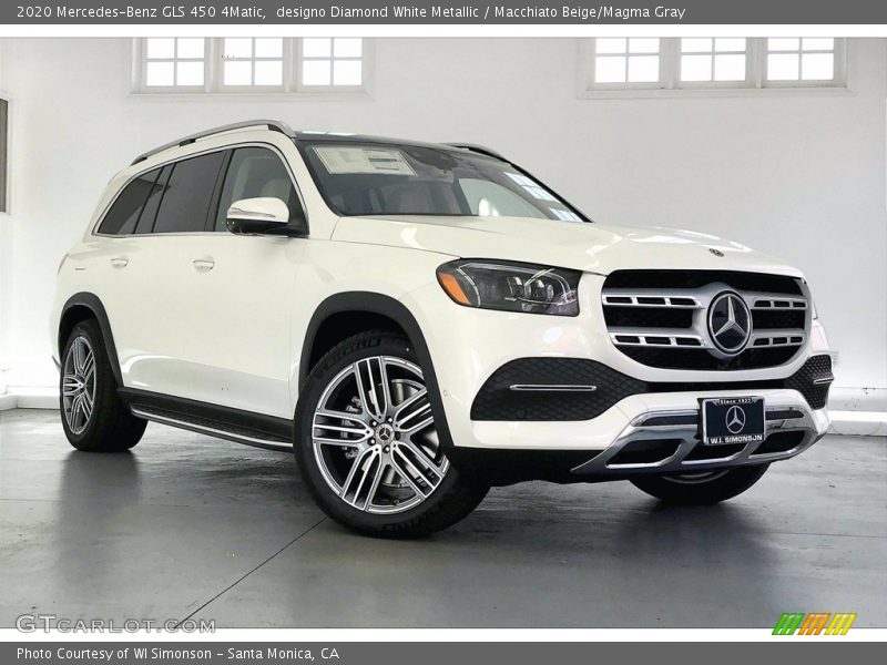 designo Diamond White Metallic / Macchiato Beige/Magma Gray 2020 Mercedes-Benz GLS 450 4Matic