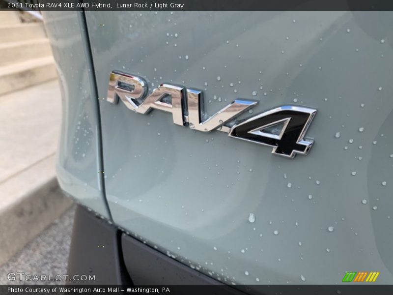 Lunar Rock / Light Gray 2021 Toyota RAV4 XLE AWD Hybrid