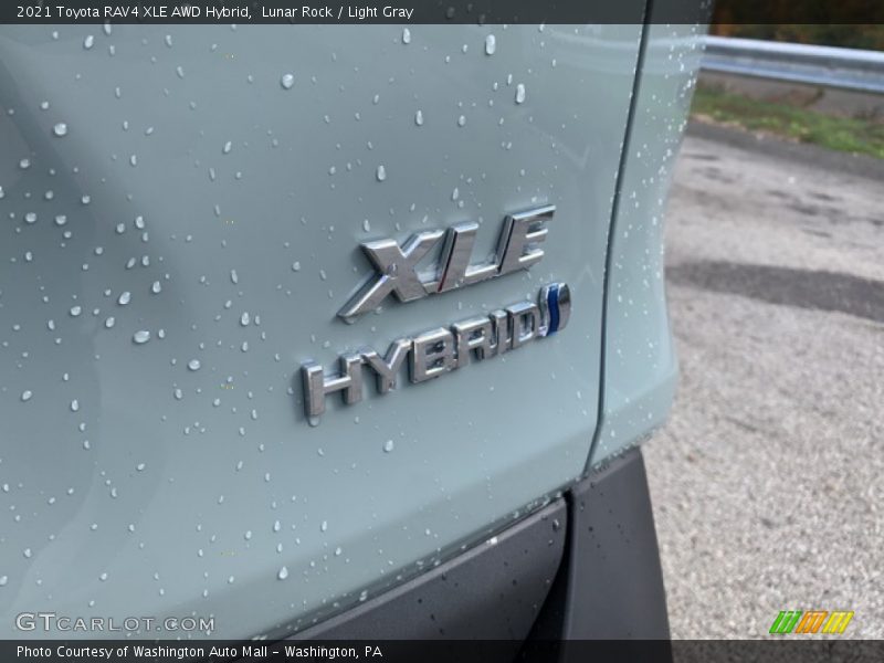 Lunar Rock / Light Gray 2021 Toyota RAV4 XLE AWD Hybrid