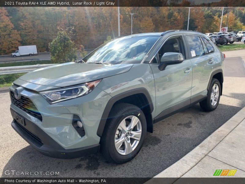 Front 3/4 View of 2021 RAV4 XLE AWD Hybrid