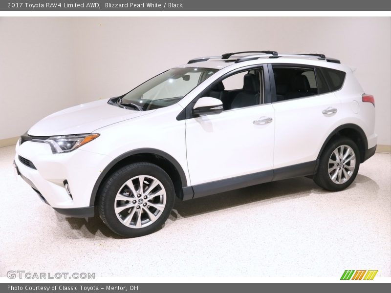 Blizzard Pearl White / Black 2017 Toyota RAV4 Limited AWD